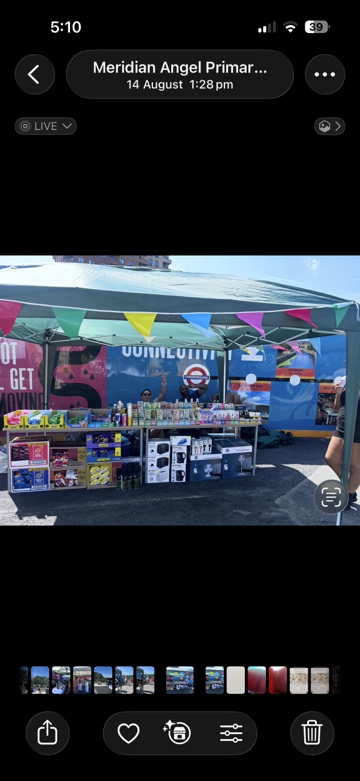 Community stalls and activities at Meridian Water