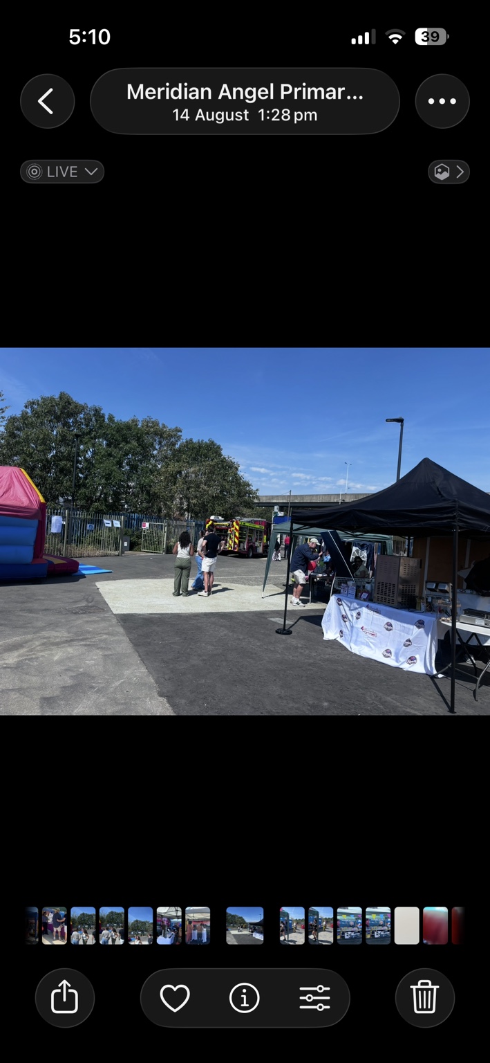 London Fire Brigade vehicle at the community event